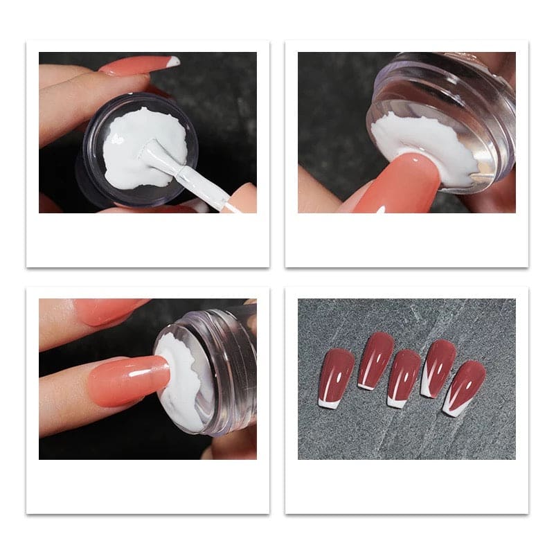 Nail Stamper, Nail Art Stamper, French Nails Silicone Stamp, Nail Art Stamping Tool, Art Jelly Silicone Stamper With Cap, Nail Stamper Manicure Tools Nail Stamper, Nail Art Stamper, French Nails Silicone Stamp, Nail Art Stamping Tool, Art Jelly Silicone Stamper With Cap, Nail Stamper Manicure Tools
